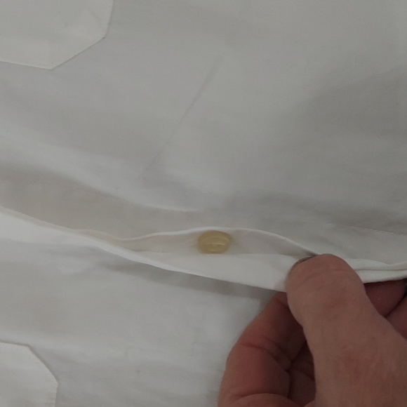 Ralph Lauren LRL White,Black Cotton Button Collared Blouse Shirt Sz L Nwts - Picture 5 of 9